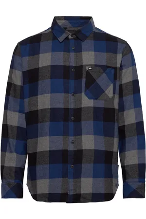 Quiksilver Motherfly Flannel Sport Sport Clothing Sport Tops Sport Shirts Navy