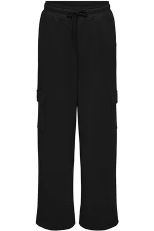 ONLY Onplounge Life Hw Str Pck Swt Pnt Sport Women Sport Clothing Sport Pants Sport Sweatpants Black