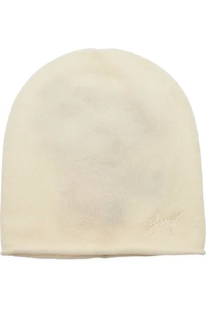 HUGO BOSS Sesper_Hat Accessories Headwear Beanies Cream