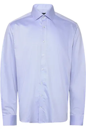 Bruun & Stengade Bs Bredsoe Modern Fit Shirt Tops Shirts Business Blue