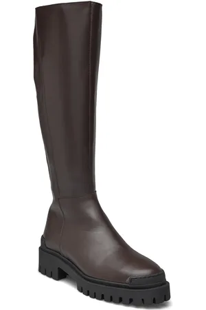 ANGULUS Boots - Flat Lange Støvler Brown