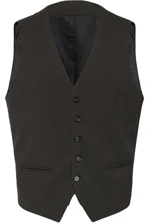 Lindbergh Mens Waistcoat For Suit Habitvest Green