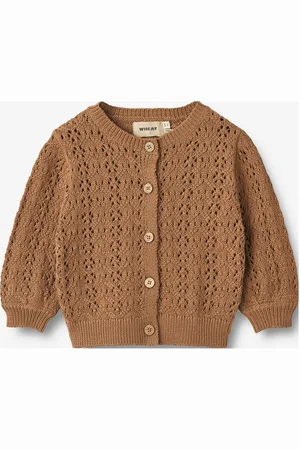 WHEAT Knit Cardigan Celia Tops Knitwear Cardigans Brown