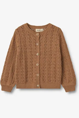 WHEAT Knit Cardigan Celia Tops Knitwear Cardigans Brown