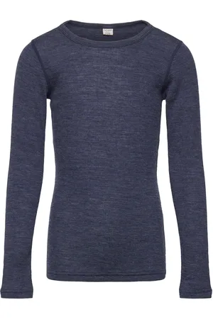 CeLaVi Blouse Ls - Solid Tops T-shirts Long-sleeved T-Skjorte Navy