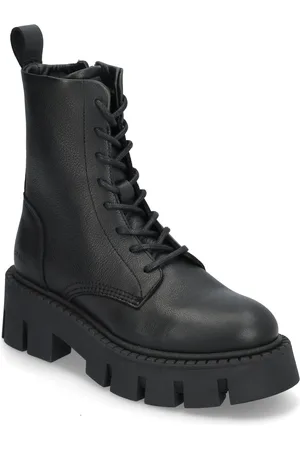 &Copenhagen Cph130 Leather Black Shoes Boots Ankle Boots Laced Boots Black