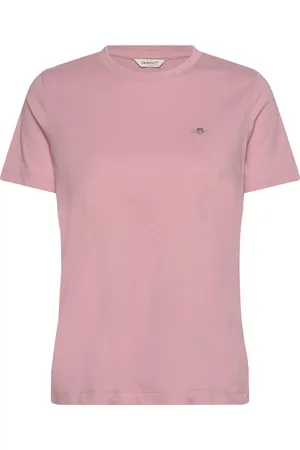 GANT Reg Shield Ss T-Shirt Tops T-shirts & Tops Short-sleeved Pink