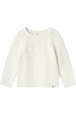 Lil Atelier Nmmlarson Ls Knit Lil Tops Knitwear Pullovers Cream