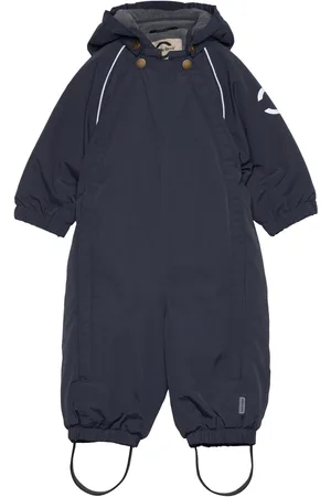 Mikk-Line Nylon Baby Suit - Solid Outerwear Coveralls Snow-ski Coveralls & Sets Navy