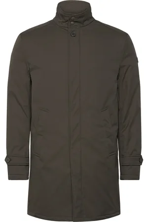 Bruun & Stengade Bs Bedford Slim Fit Coat Uldfrakke Frakke Green