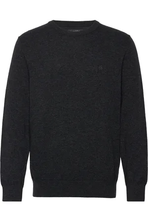 Marc O’ Polo Pullover Long Sleeve Tops Knitwear Round Necks Black