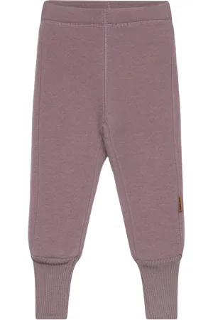 Mikk-Line Wool Pants Outerwear Fleece Outerwear Fleece Trousers Purple