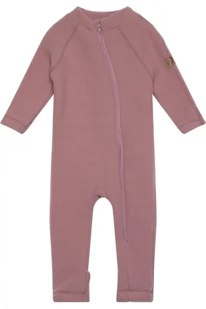 Mikk-Line Wool Baby Suit Outerwear Fleece Outerwear Fleece Coveralls Pink