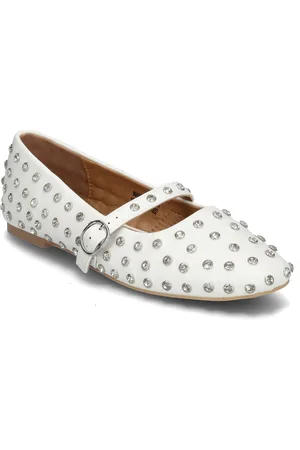Bianco Fall Simili Mary Jane #P Ballerinasko Ballerinaer White