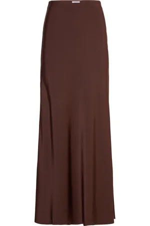 Marville Road The Ally Long Skirt Skirts Maxi Skirts Brown