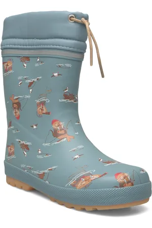 CeLaVi Thermal Wellies W. Wool Lining Shoes Rubberboots Low Rubberboots Lined Rubberboots Blue