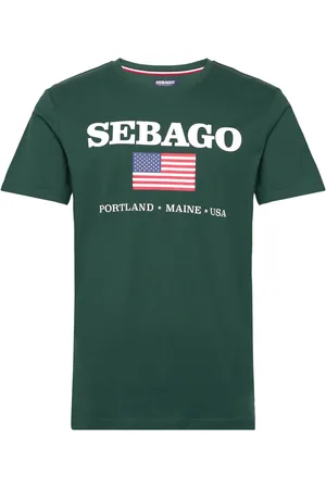 SEBAGO Sam Printed Tee Tops T-Kortærmet Skjorte Green