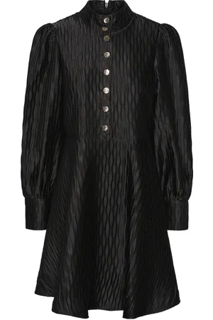 Y.A.S Ripple Ls Dress - Show Kort Kjole Black