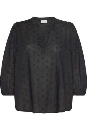 Kaffe Kajollia Blouse Tops Blouses Long-sleeved Black