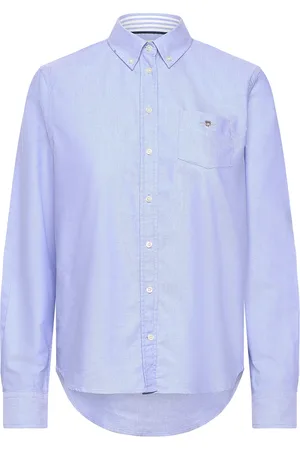 GANT Reg Oxford Shirt Tops Shirts Long-sleeved Blue