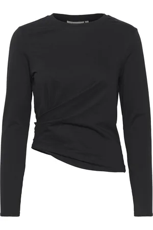 INWEAR Colleniw Ls Tops Shirts Long-sleeved Black