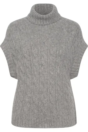 Lollys Laundry Fresnoll Knit Vest Sl Vests Knitted Vests Grey