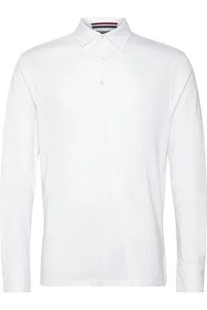 Snoot Fiere Ora Ls Polo M Tops Polos Long-sleeved White