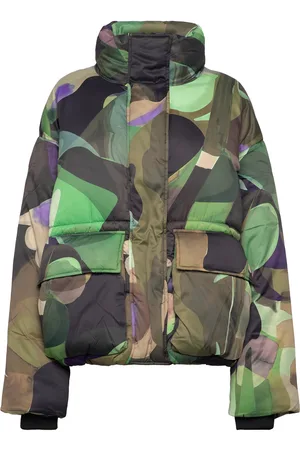 Desigual Padded Aalborg Lacroix Foret Jakke Khaki Green