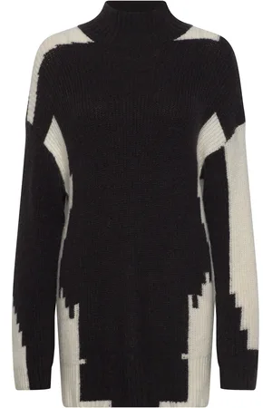 Minus Mslaurina Round Neck Knit Pullover Tops Knitwear Jumpers Black