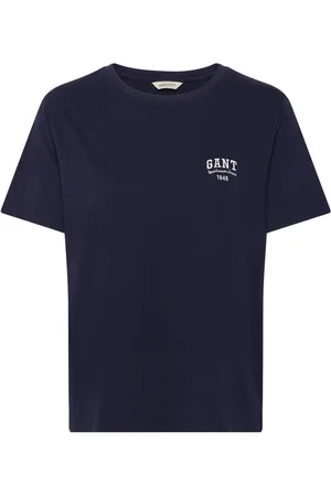 GANT Reg Small Graphic Ss T-Shirt Tops T-shirts & Tops Short-sleeved Navy