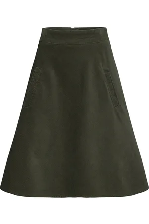 Mads Norgaard Mini Cord Stelly Skirt Skirts Knee-length & Midi Skirts Green
