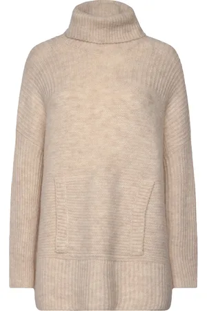 Part Two Toccaspw Po Tops Knitwear Turtleneck Cream