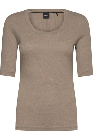 HUGO BOSS Effilie2 Tops T-shirts & Tops Short-sleeved Brown