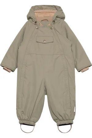 Mini A Ture Matwisti Fleece Lined Snowsuit. Grs Outerwear Coveralls Snow-ski Coveralls & Sets Green