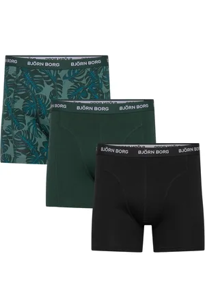 Björn Borg Cotton Stretch Boxer 3P Boxershorts Green