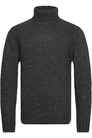 Revolution High-Neck Sweather Tops Knitwear Turtlenecks Grey