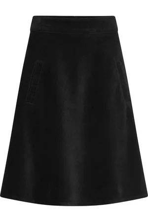 Mads Norgaard Mini Cord Stelly Skirt Skirts Knee-length & Midi Skirts Black