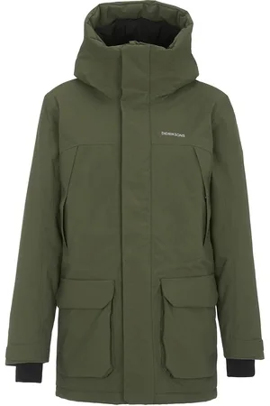 Didriksons Marek Usx Parka Parka Jakke Khaki Green