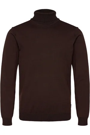 Blend Bhbruton Roll Neck Knit Tops Knitwear Turtlenecks Brown