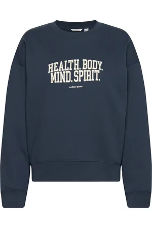 Björn Borg Borg Boyfriend Crew Sport Women Sport Clothing Sport Sweatshirts & Hoodies Sport Sweatshirts Navy