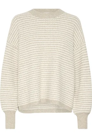 Kaffe Kaellery Knit Cardigan Tops Knitwear Jumpers Beige