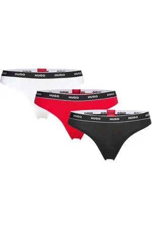HUGO BOSS Triplet Thong Stripe G-streng Undertøj Black