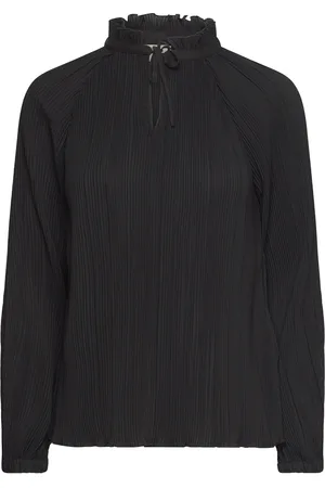 Part Two Myrapw Bl Tops Blouses Long-sleeved Black