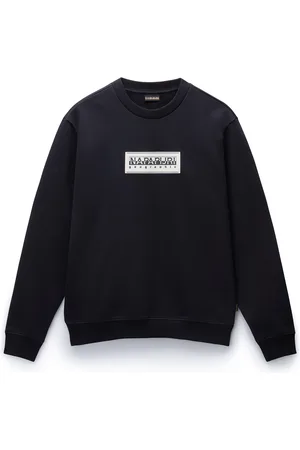 Napapijri Box Logo Sweatshirt Tops Sweatshirts & Hoodies Sweatshirts Black