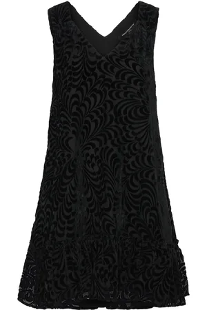 French Connection Dia Devore Dress Kort Kjole Black