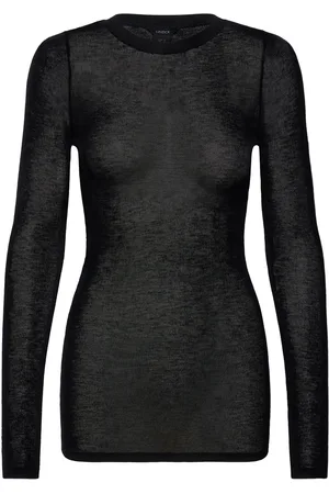 Lindex Sweater Mio Merino Wool Tops Knitwear Jumpers Black