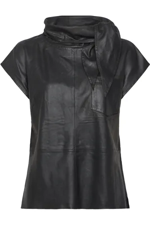 DEPECHE Tessadeptop Tops Blouses Short-sleeved Black