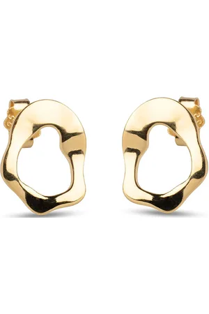 Enamel Daphne Accessories Jewellery Earrings Studs Gold