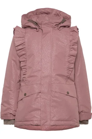 EN FANT Jacket W. Frills Outerwear Jackets & Coats Winter Jackets Pink
