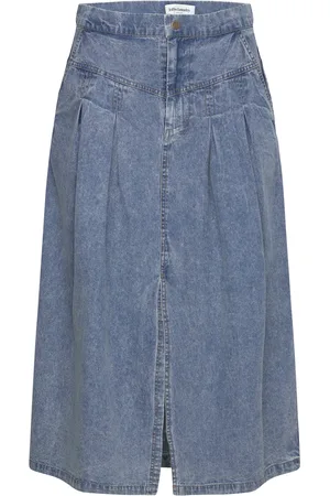 Lollys Laundry Isall Midi Skirt Skirts Knee-length & Midi Skirts Blue